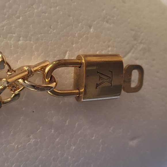 Louis vuitton trio shined by them gorgeous gold plated chocker lock key numbered - Picture 5 of 12